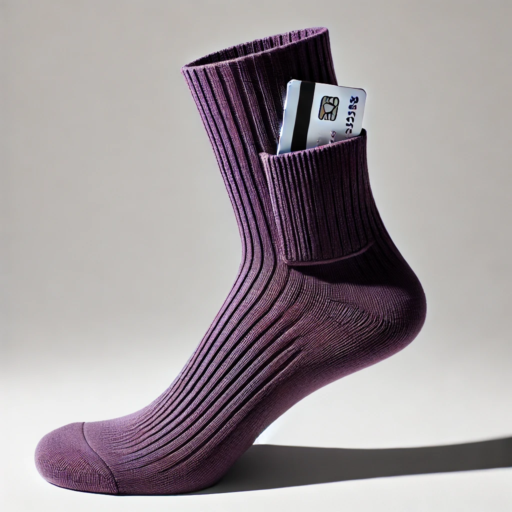 purple socks